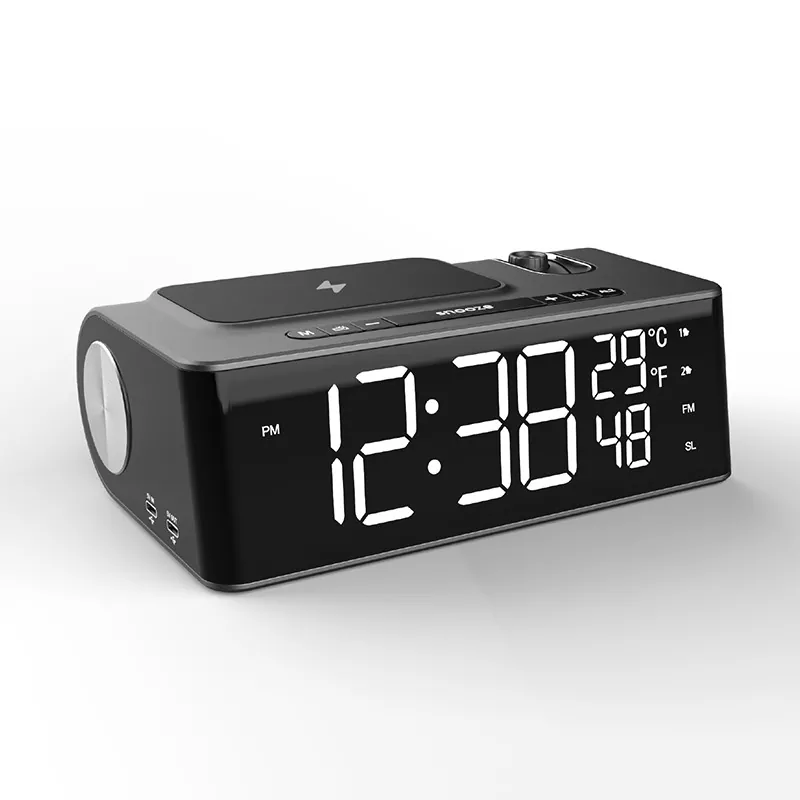 Radio cu ceas digital Încărcare fără fir